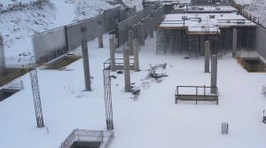 Zamrzlá stavba tunelů v Lodži. Foto: PKP PLK