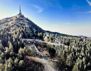 Mezistanice lanovky na Ještěd. Foto: SIAL / Město Liberec