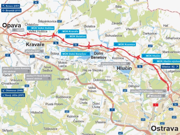 Obchvat Hlučínska. Zdroj: ŘSD