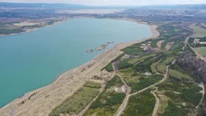 Současnost jezera Medard. Zdroj: SUAS group