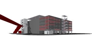 Vizualizace parkovacího domu u pardubického hlavního nádraží.Zdroj: Jan Hrabal