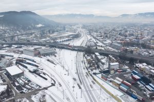 Modernizace uzlu Žilina. Zdroj: Strabag Slovensko