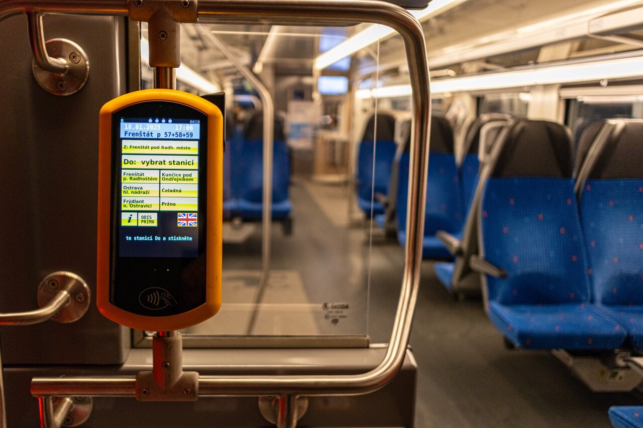 Samoobslužný odbavovací terminál ODIS. Zdroj: ODIS