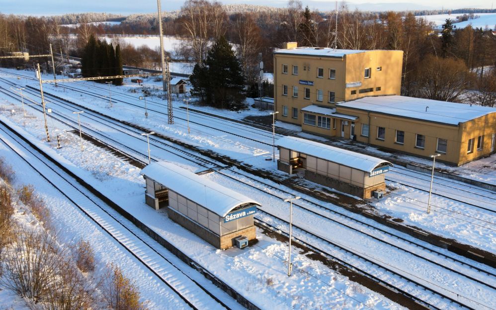 Stanice Sázava u Žďáru. Foto: Správa železnic