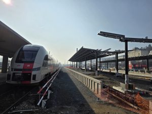 Přestavba Smíchovského nádraží v březnu 2026. Foto: Zdopravy.cz / Jan Nevyhoštěný