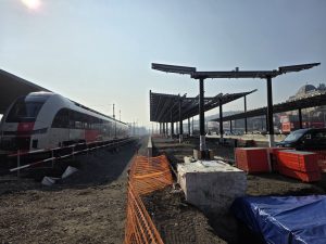 Přestavba Smíchovského nádraží v březnu 2026. Foto: Zdopravy.cz / Jan Nevyhoštěný