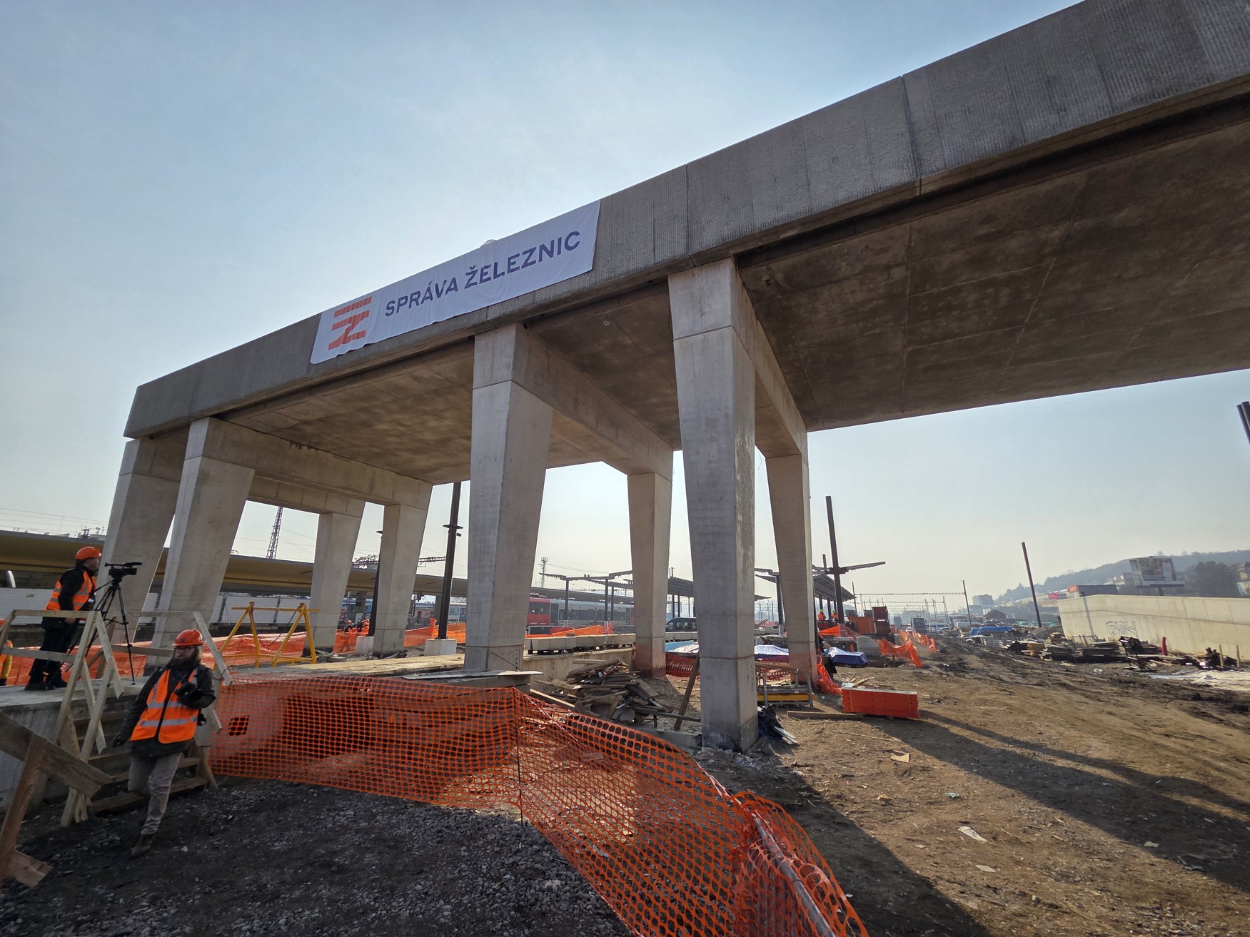 Přestavba Smíchovského nádraží v březnu 2026. Foto: Zdopravy.cz / Jan Nevyhoštěný