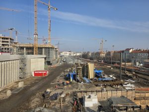 Přestavba Smíchovského nádraží v březnu 2026. Foto: Zdopravy.cz / Jan Nevyhoštěný