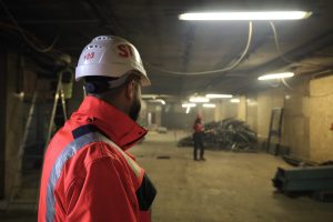 Rekonstrukce stanice metra A Flora.
Foto: Strabag Česko