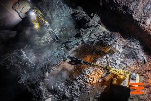 Demolice konstrukce železničního mostu v Petrohradě. Foto: SŽ