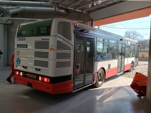 Testování nové muzejní haly v pražském Muzeu MHD. Foto: Muzeum MHD ve Střešovicích