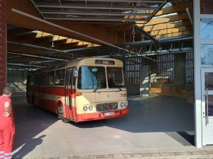 Testování nové muzejní haly v pražském Muzeu MHD. Foto: Muzeum MHD ve Střešovicích