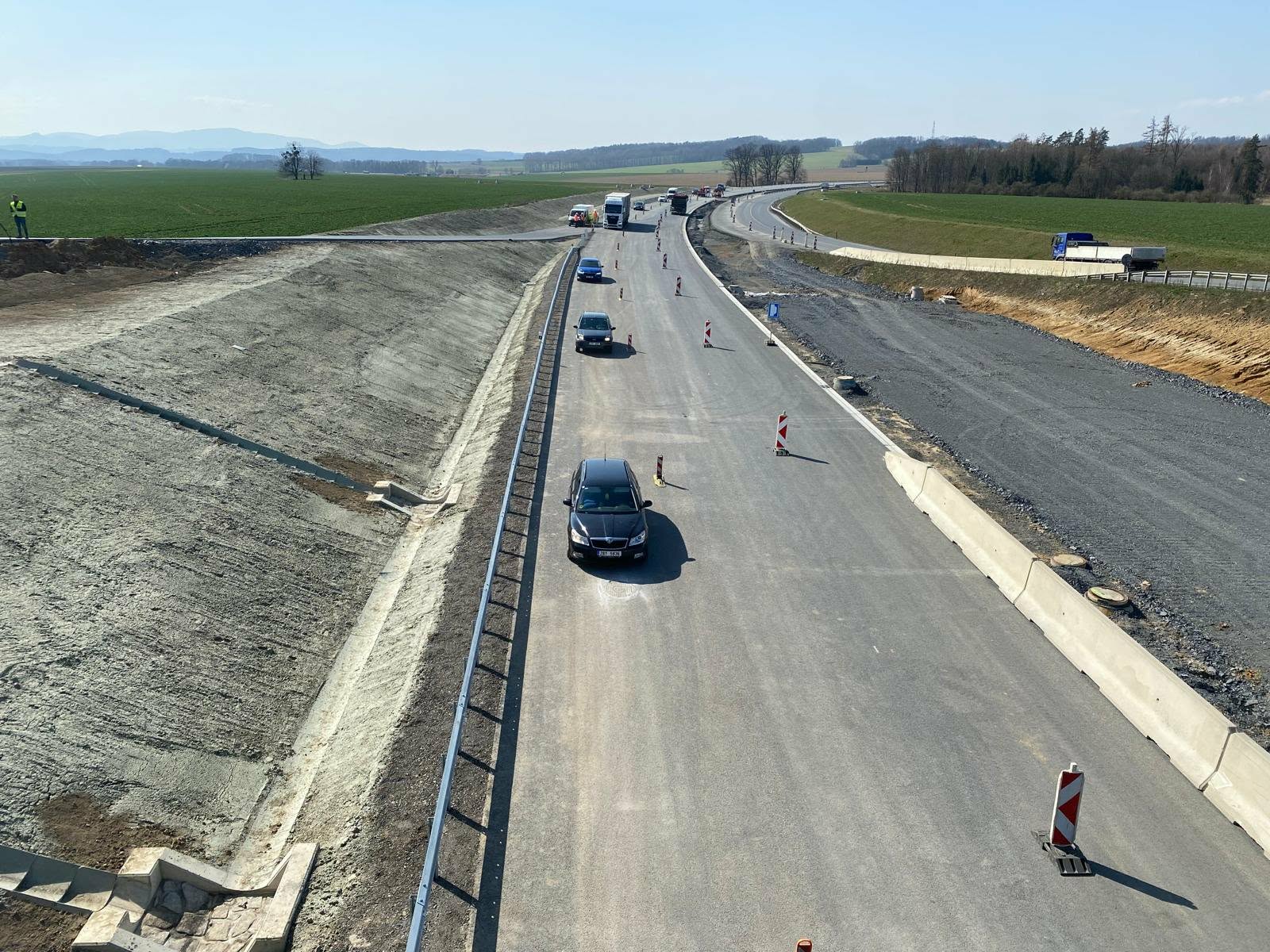 Část otevřené dálnice D48. Foto: ŘSD