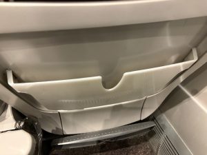 Kapsa za sedadlem v polském Pendolinu.
Foto: Zdopravy.cz / Vojtěch Očadlý