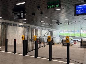 Zrekonstruovaná stanice metra Českomoravská.
Foto: Zdopravy.cz / Vojtěch Očadlý