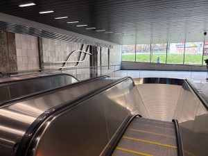 Zrekonstruovaná stanice metra Českomoravská.
Foto: Zdopravy.cz / Vojtěch Očadlý