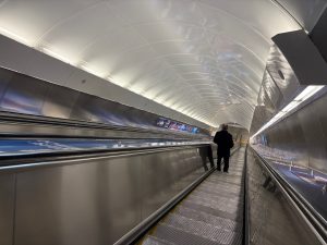 Zrekonstruovaná stanice metra Českomoravská.
Foto: Zdopravy.cz / Vojtěch Očadlý