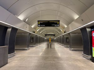 Zrekonstruovaná stanice metra Českomoravská.
Foto: Zdopravy.cz / Vojtěch Očadlý