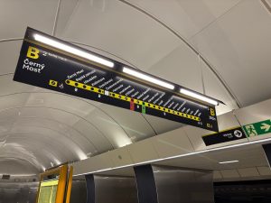 Zrekonstruovaná stanice metra Českomoravská.
Foto: Zdopravy.cz / Vojtěch Očadlý