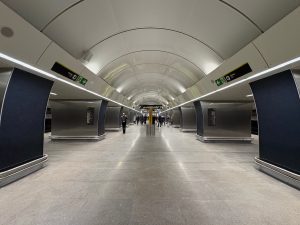 Zrekonstruovaná stanice metra Českomoravská.
Foto: Zdopravy.cz / Vojtěch Očadlý