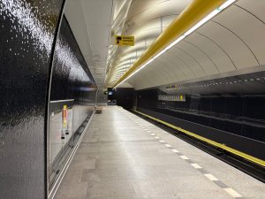 Zrekonstruovaná stanice metra Českomoravská.
Foto: Zdopravy.cz / Vojtěch Očadlý