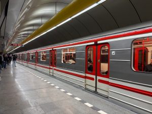 Zrekonstruovaná stanice metra Českomoravská.
Foto: Zdopravy.cz / Vojtěch Očadlý