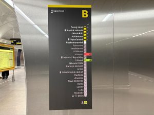 Zrekonstruovaná stanice metra Českomoravská.
Foto: Zdopravy.cz / Vojtěch Očadlý