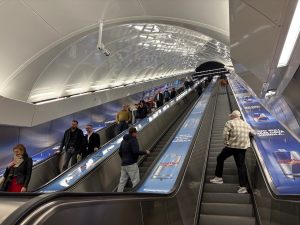 Zrekonstruovaná stanice metra Českomoravská.
Foto: Zdopravy.cz / Vojtěch Očadlý