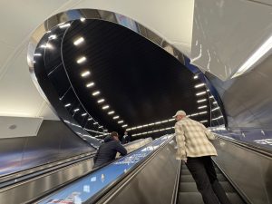 Zrekonstruovaná stanice metra Českomoravská.
Foto: Zdopravy.cz / Vojtěch Očadlý