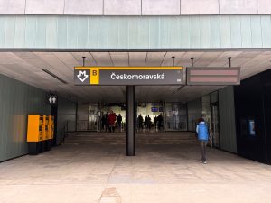 Zrekonstruovaná stanice metra Českomoravská.
Foto: Zdopravy.cz / Vojtěch Očadlý