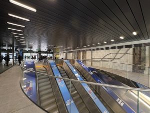 Zrekonstruovaná stanice metra Českomoravská.
Foto: Zdopravy.cz / Vojtěch Očadlý