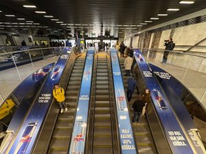 Zrekonstruovaná stanice metra Českomoravská.
Foto: Zdopravy.cz / Vojtěch Očadlý
