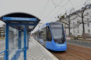 Zahájení provozu po části západní tramvajové tangenty v Mnichově. Foto: MVG