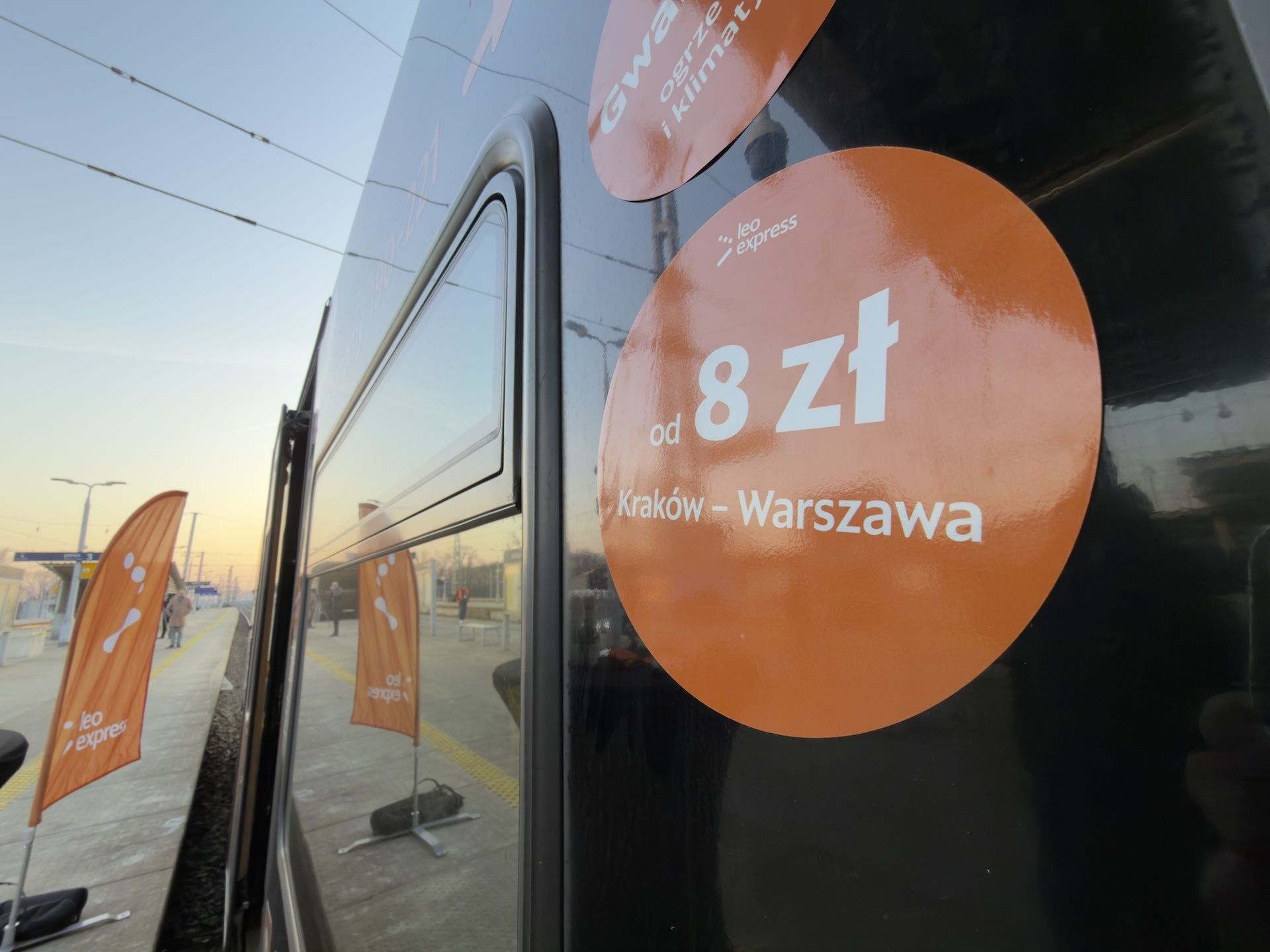 První spoj Leo Express Varšava - Krakov. Foto: LE