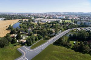Vizualizace nové jižní spojky v Českých Budějovicích. Foto: Jihočeský kraj