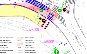 Zakončení cyklostezky v brněnské ulici Křížkovského. Zdroj: Město Brno