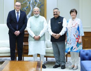 Jednání šéfa Škoda Group s indickým premiérem Naréndrou Módím. Foto: Škoda Group