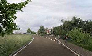 Vizualizace nové jižní spojky v Českých Budějovicích. Foto: Jihočeský kraj