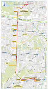 Trasa západní tramvajové tangenty v Mnichově. Foto: MVG