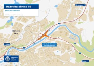 Rekonstrukce Pražského mostu na I/6 v Karlových Varech. Zdroj: ŘSD