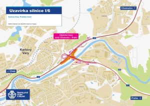 Rekonstrukce Pražského mostu na I/6 v Karlových Varech. Zdroj: ŘSD