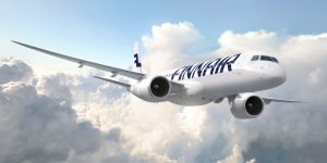 Embraer E195-E2 v barvách Finnair. Zdroj: Embraer