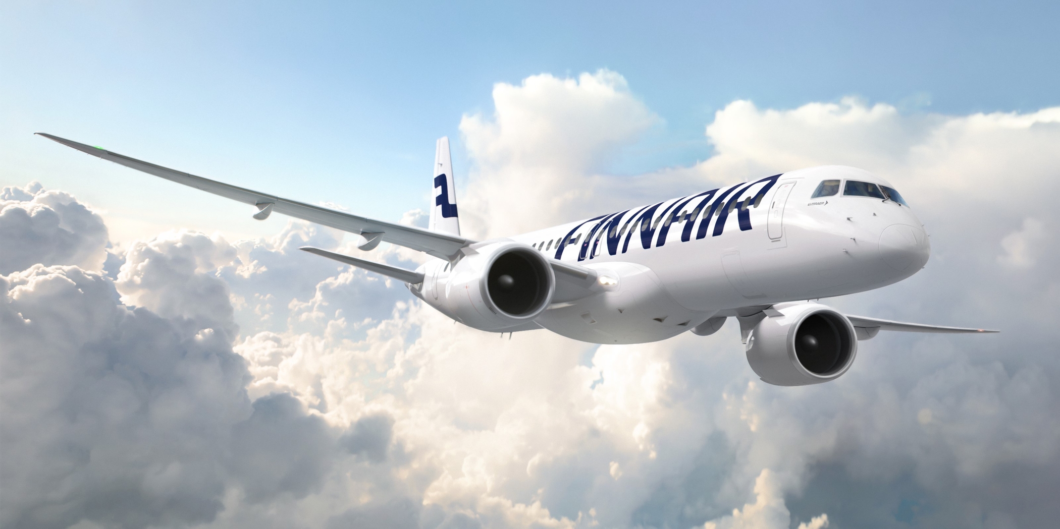 Embraer E195-E2 v barvách Finnair. Zdroj: Embraer