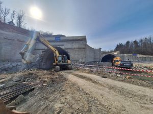 Stavba tunelu Homole. Foto: Radek Mátl