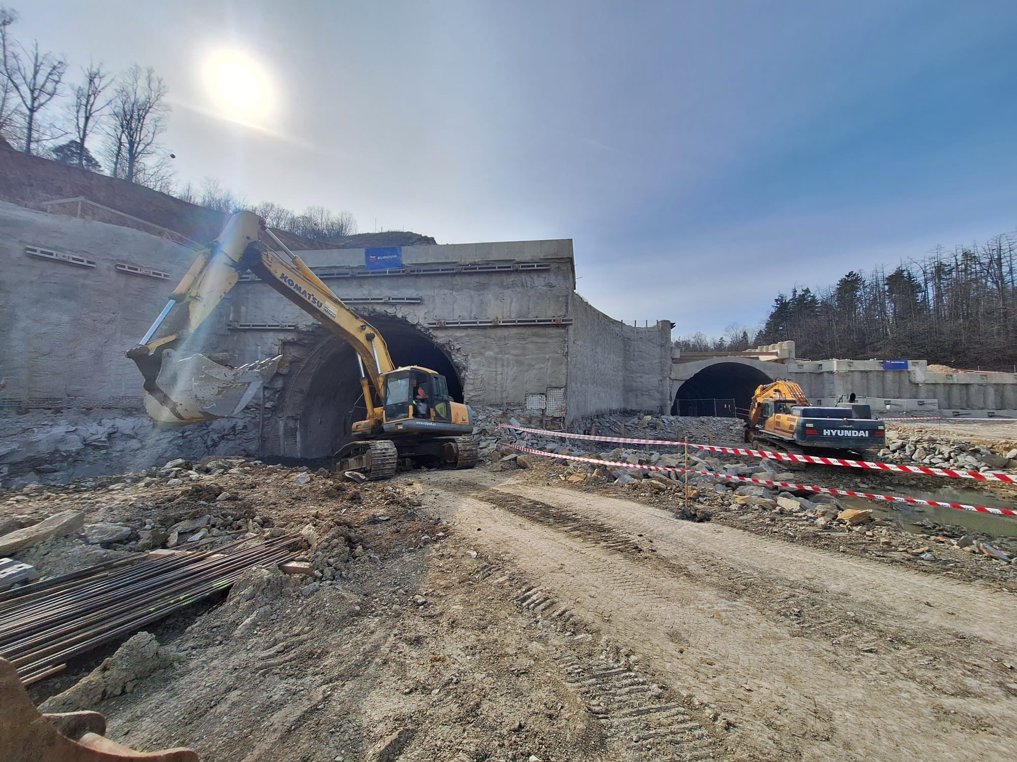 Stavba tunelu Homole. Foto: Radek Mátl