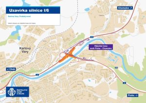Rekonstrukce Pražského mostu na I/6 v Karlových Varech. Zdroj: ŘSD