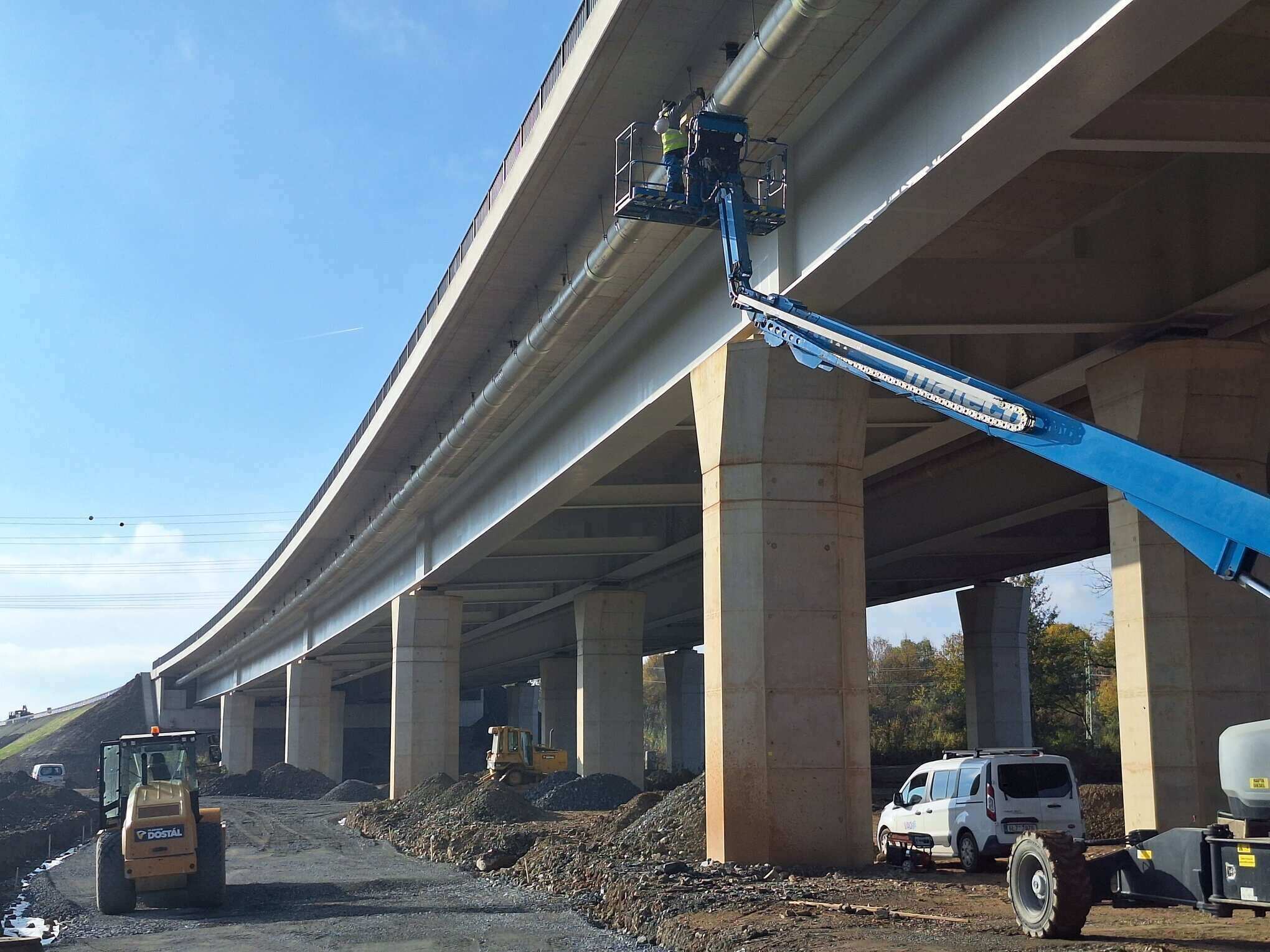 Estakáda na D1 u Dluhonic. Foto: ŘSD