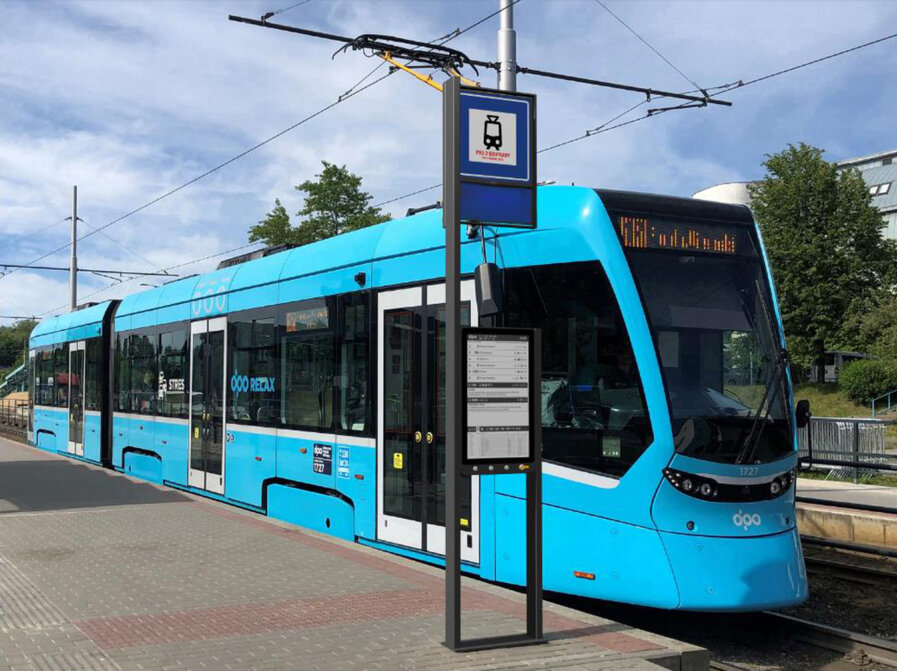 Elektronický jízdní řád v Ostravě. Zdroj: DPO