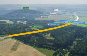 Vizualizace tunelu Prostřední vrch na D3. Zdroj: ŘSD